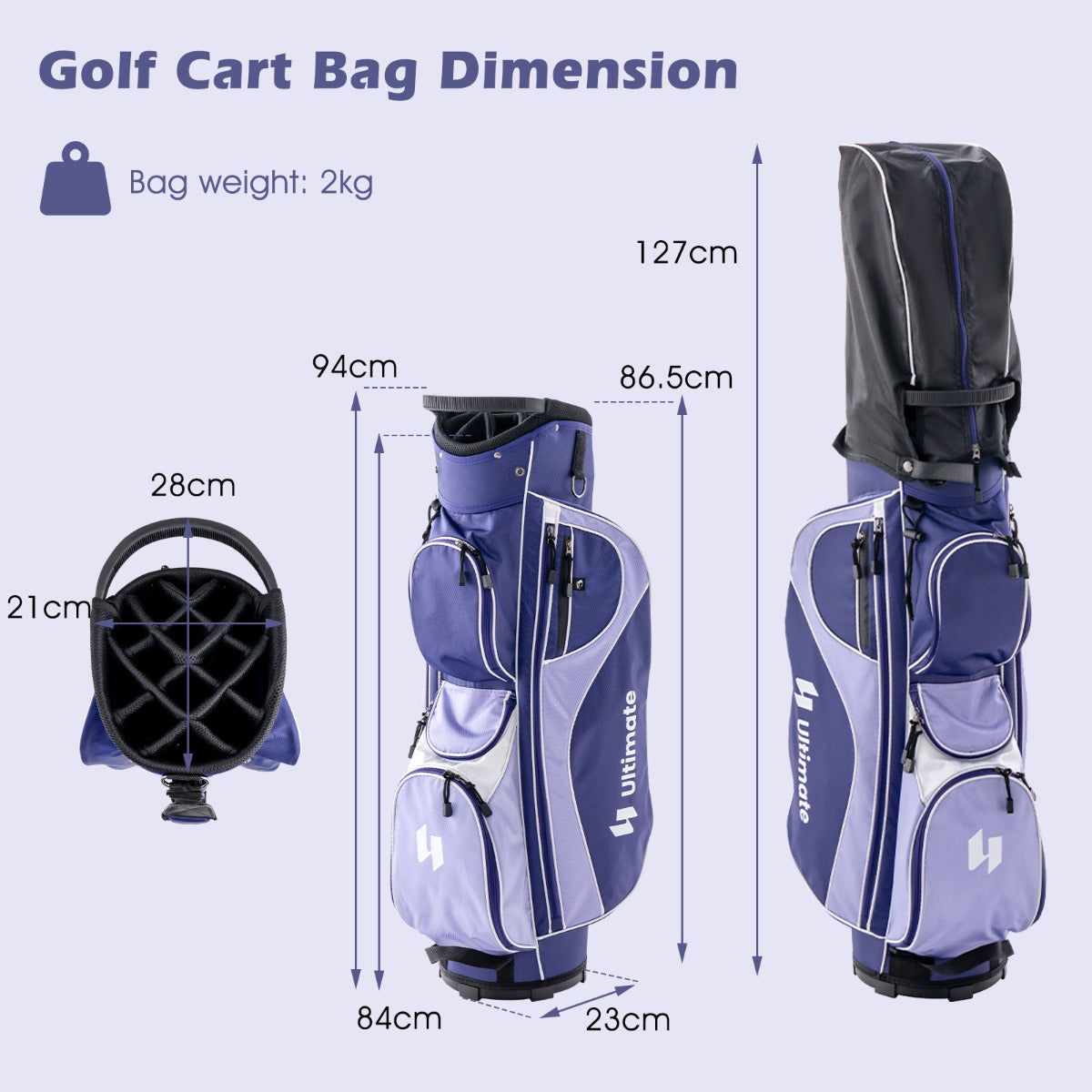 Women’s Complete Golf Club Set, Right Hand-Purple