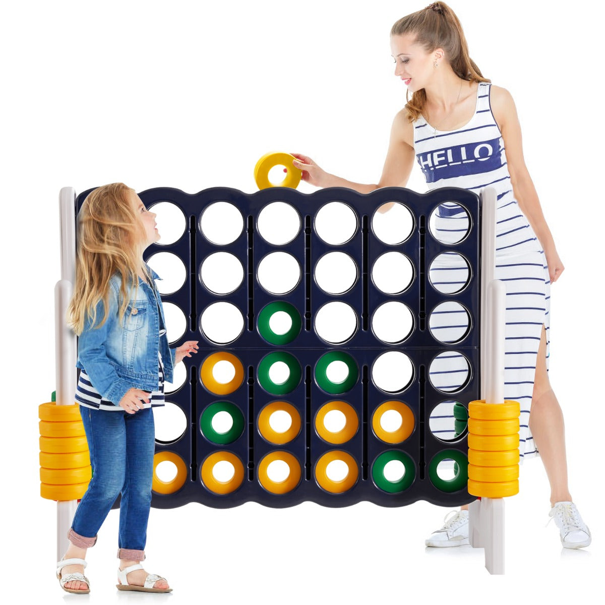 Connect 4 in A Row Jumbo Family Garden yard Game
