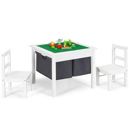 Waterproof tabletop surface is smooth and easy to wipe clean after crafts, meals or playtime