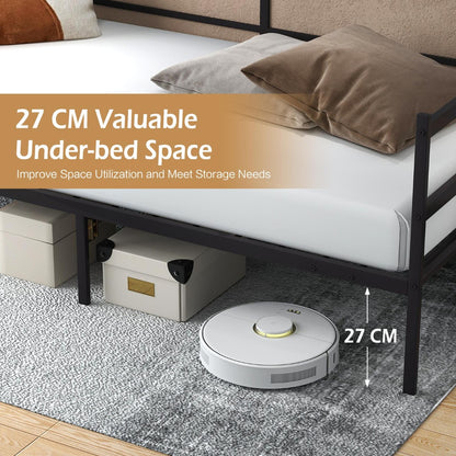 Single Size Metal Daybed Frame for Living Room and Guest Room