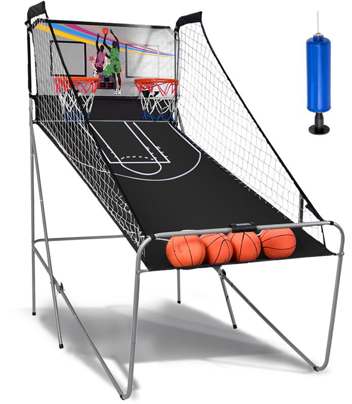 Dual Shot Basketball Arcade Game with 8 Game Modes &amp; Arcade Sound-Blue