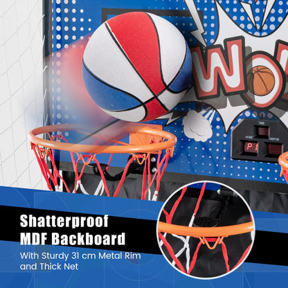 Dual Shot Basketball Arcade Game with 8 Game Modes &amp; Arcade Sound-Blue