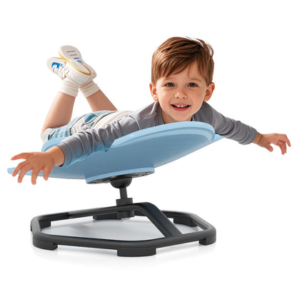 Elephant Sensory Swivel Chair with Non-Slip Metal Base for Autistic Kids-Blue