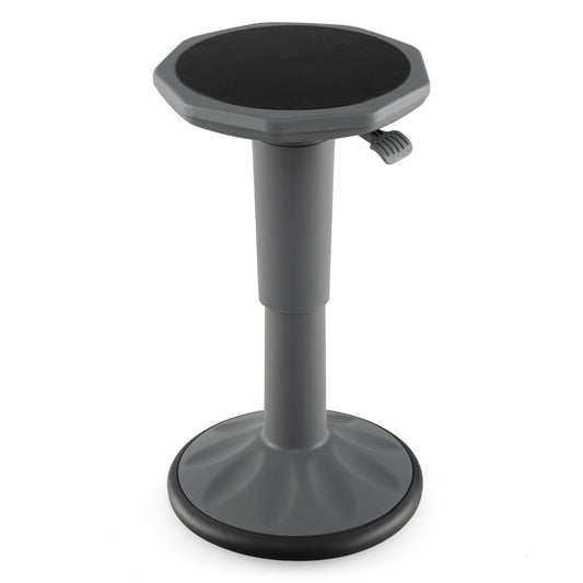 Costway Ergonomic Wobble Stool with Adjustable Height-Grey