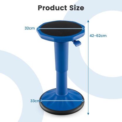 Costway Ergonomic Wobble Stool with Adjustable Height-Navy