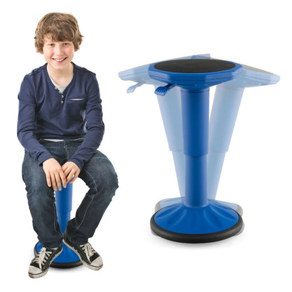 Costway Ergonomic Wobble Stool with Adjustable Height-Navy