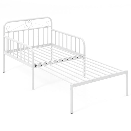 Versatile metal sofa bed provides a convenient sleeping solution for guests and overnight stays