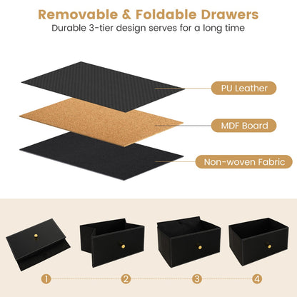 Fabric Dresser Tower with 6 Drawers for Living Room/Closet/Hallway/Nursery