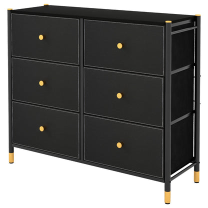 Fabric Dresser Tower with 6 Drawers for Living Room/Closet/Hallway/Nursery