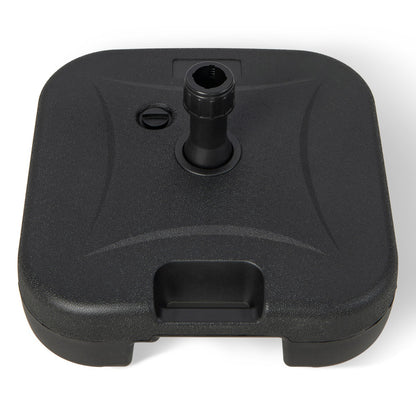 Costway Fillable Patio Umbrella Base Stand Umbrella Holder Fit 38 mm Umbrella Poles-Black