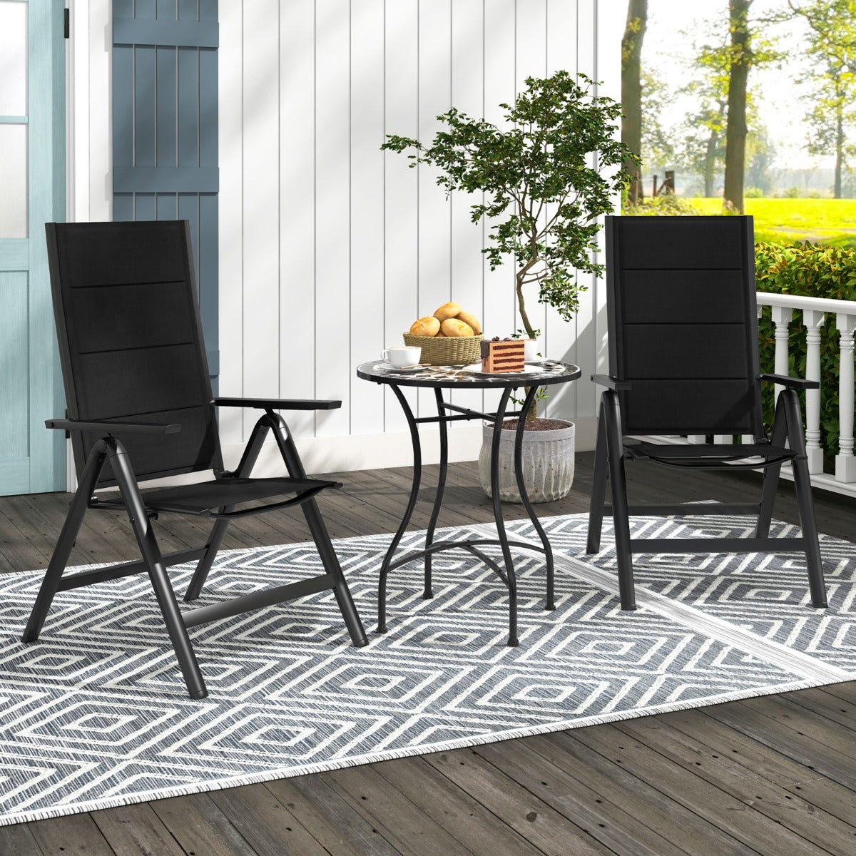 Strong aluminum frame and triangular support structure provide stability with a 110 kg weight capacity
