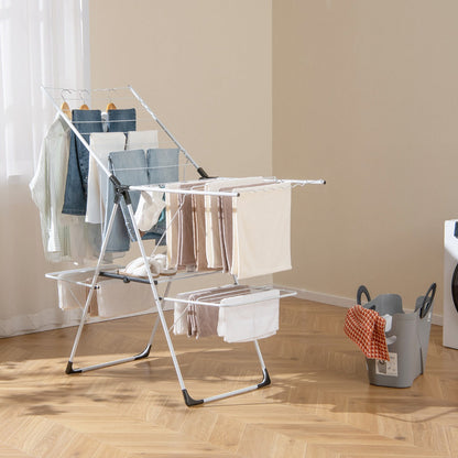 Wave-shaped hanging bars help secure clothes hangers firmly while improving airflow between garments