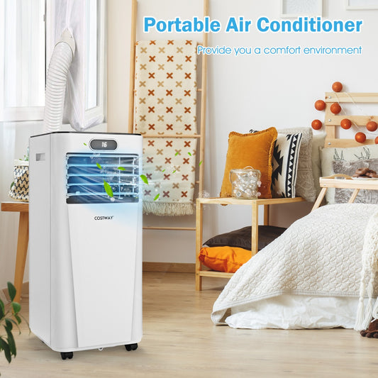 Costway 9000 BTU/2600W 3-in-1 Portable Air Conditioner with LED Display