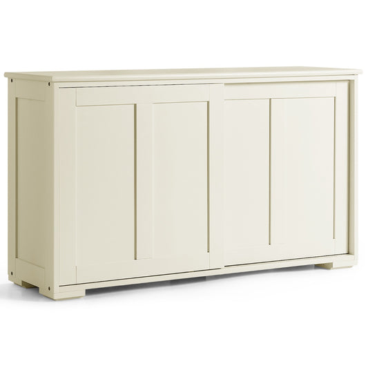 Costway Freestanding Storage Cabinet with Sliding Door for Kitchen