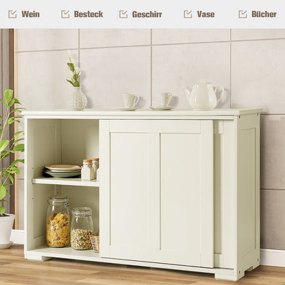 Bottom door wheels help the cabinet door open smoothly and conveniently each day