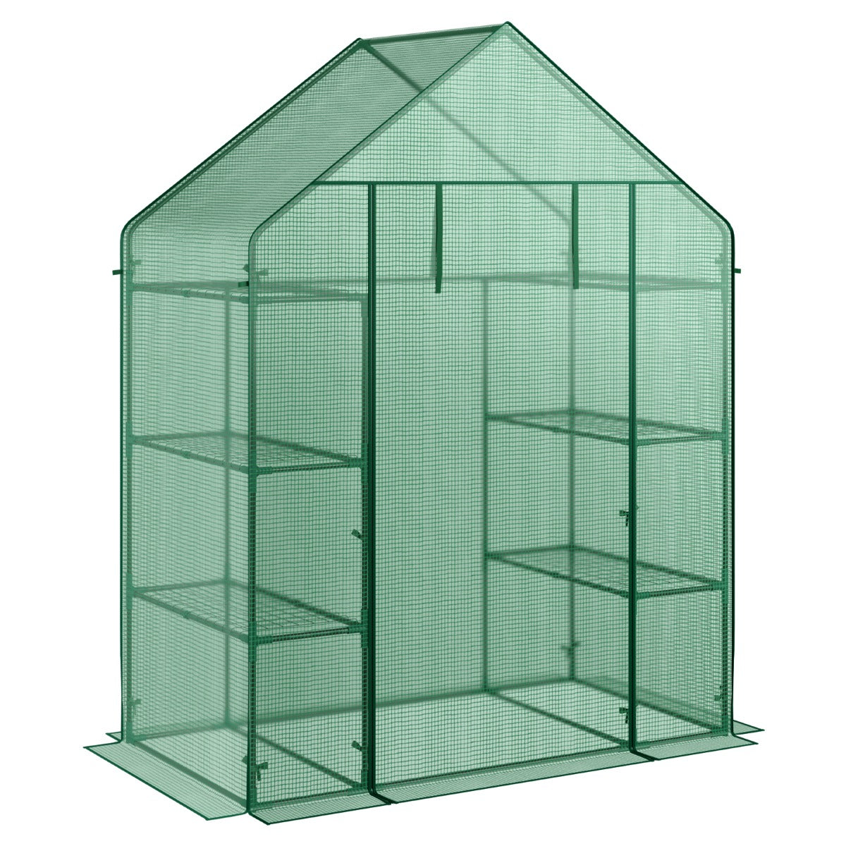 Garden Greenhouse with Hinged Door Tent for Growing Plants-Green