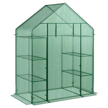Garden Greenhouse with Hinged Door Tent for Growing Plants-Green