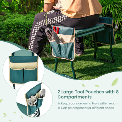 Detachable tool bags make gardening supplies accessible and simplify cleaning after use