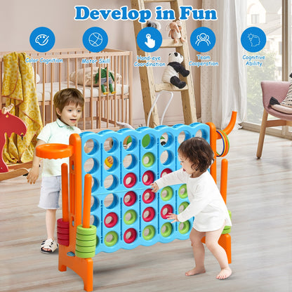 Jumbo 4-to-Score Giant Game Set for Kids-Orange