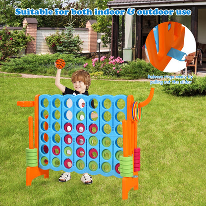 Jumbo 4-to-Score Giant Game Set for Kids-Orange