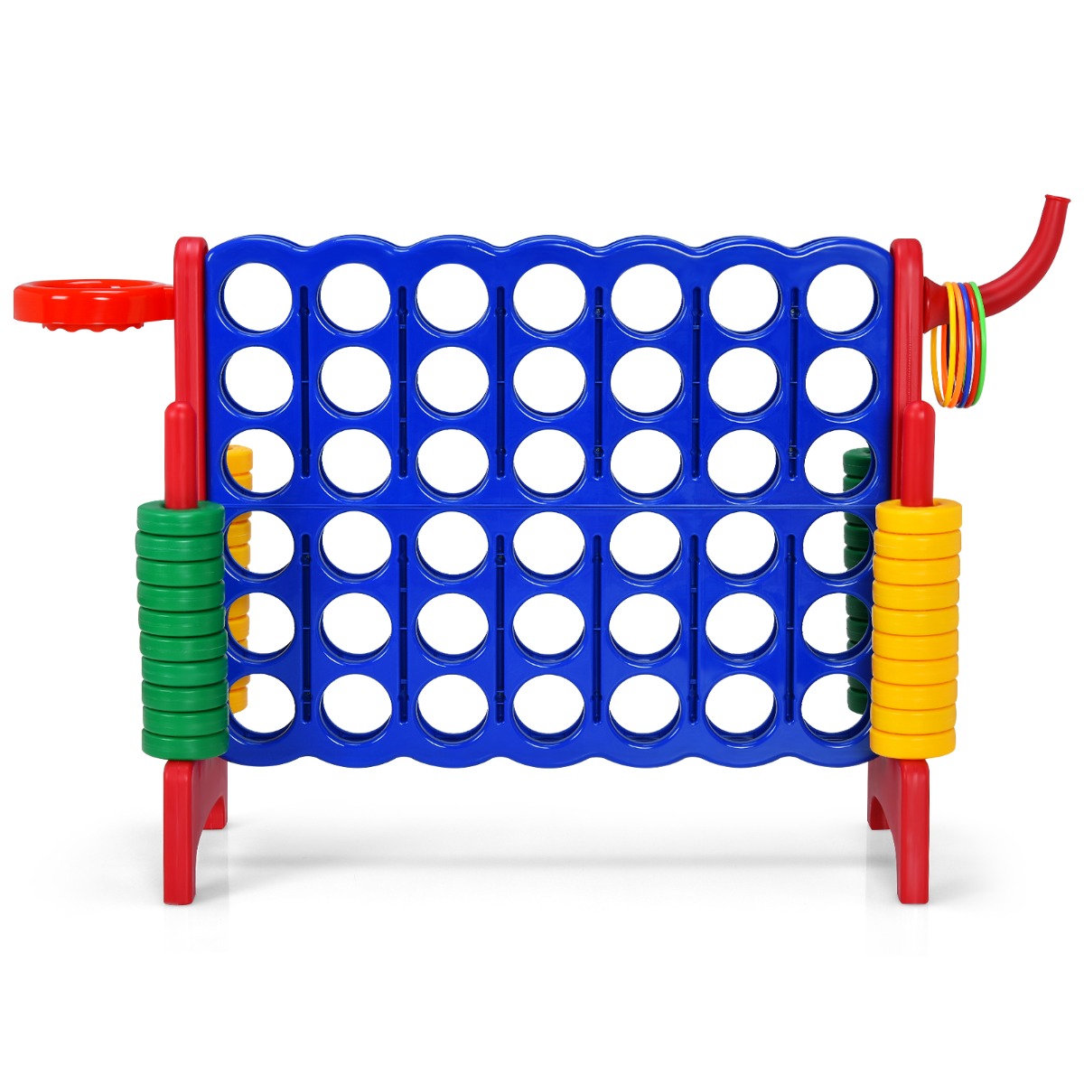 Jumbo 4-to-Score Giant Game Set for Kids-Red