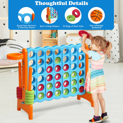 Jumbo 4-to-Score Giant Game Set for Kids-Orange