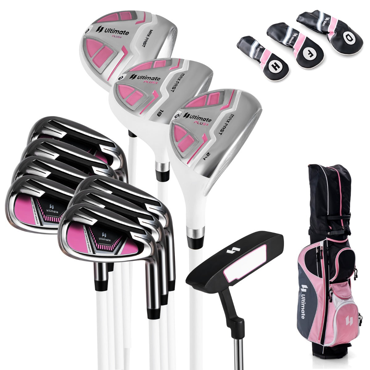 Women’s Complete Golf Club Set, Right Hand-Pink