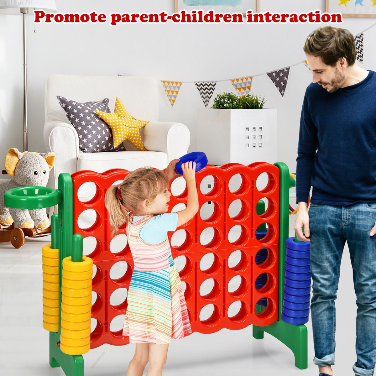 Jumbo 4-to-Score Giant Game Set for Kids-Green