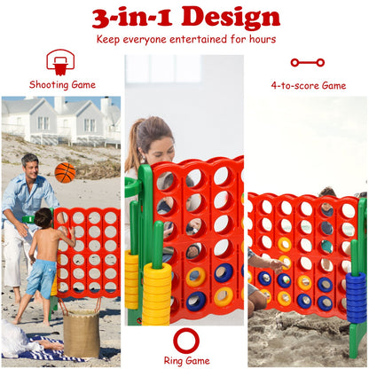Jumbo 4-to-Score Giant Game Set for Kids-Green