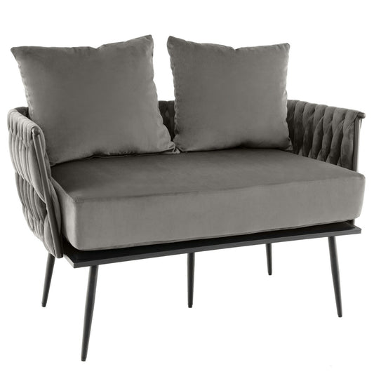 Compact two-seater loveseat with a spacious 95 by 54 cm seating area for comfortable relaxation