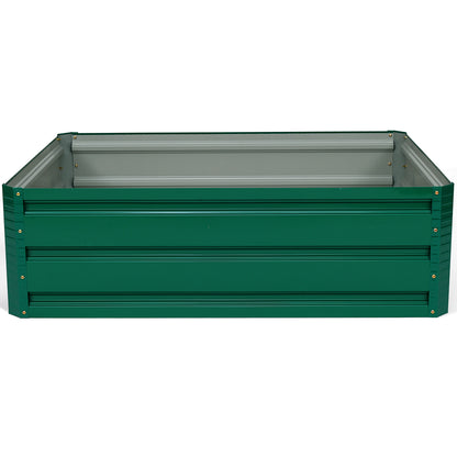 Costway Outdoor Steel Raised Garden Bed for Flowers