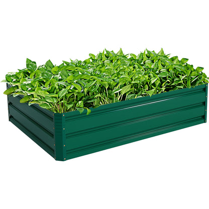 Costway Outdoor Metal Raised Garden Bed Elevated Planter Box