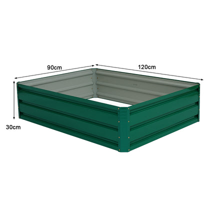 Costway Outdoor Metal Raised Garden Bed Elevated Planter Box