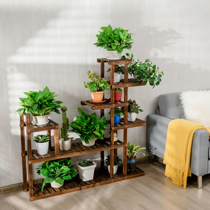 Costway Multifunctional 7-Level Plant Stand for Balcony, Garden, Living Room
