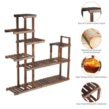 Costway Multifunctional 7-Level Plant Stand for Balcony, Garden, Living Room