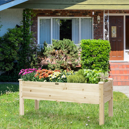Large Planter Box Stand with 4 Legs for Plants Growing