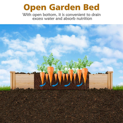 Easy-assembly raised garden bed includes hardware and clear instructions for a faster setup process