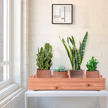 Fir Wood Raised Garden Bed Planter Box for Vegetable Fruits Herb Grow