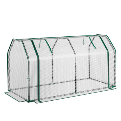 Costway Portable Greenhouse with Roll-Up Zippered Door for Garden