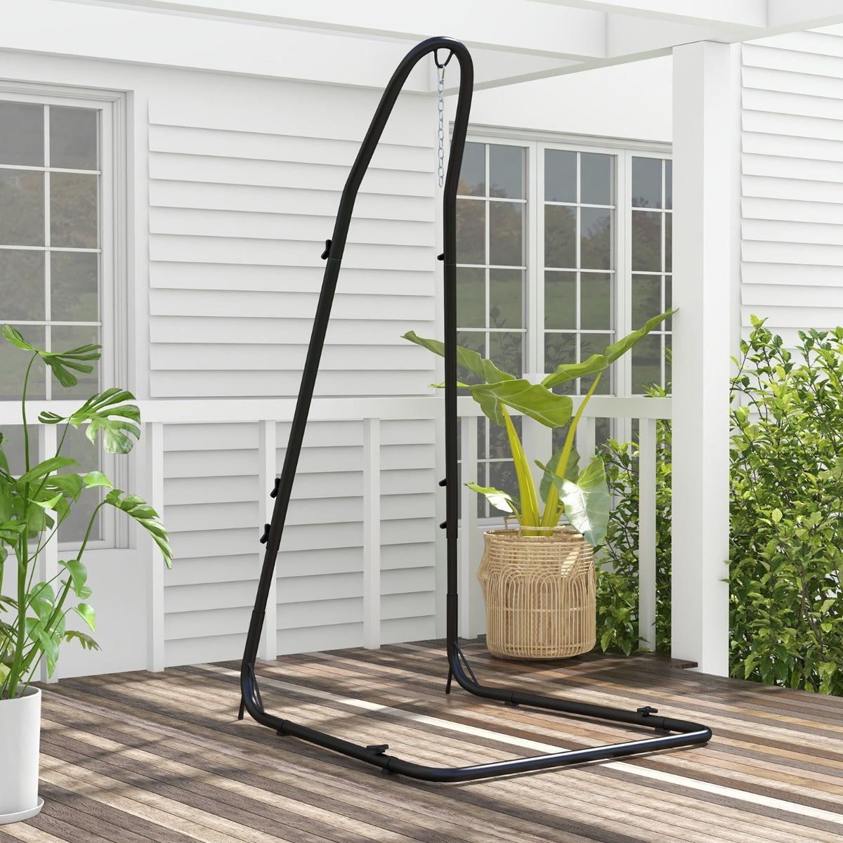Costway Hammock Chair Stand Adjustable with Safety Hook
