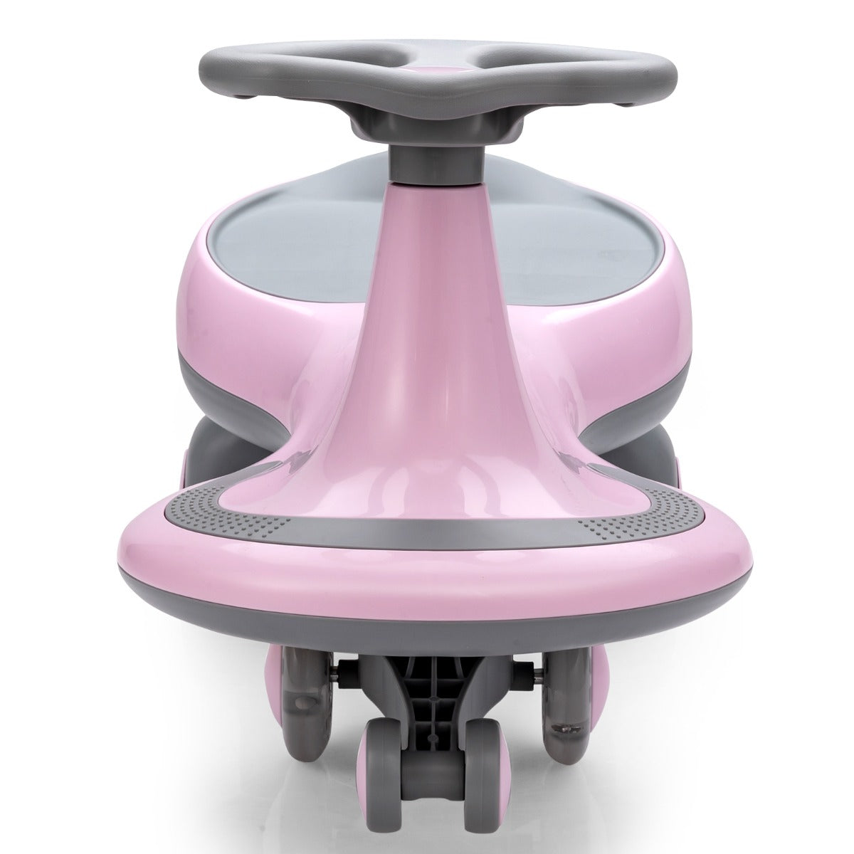 High Bounce Wiggle Car for Kids Swing Car Indoors and Outdoors-Pink