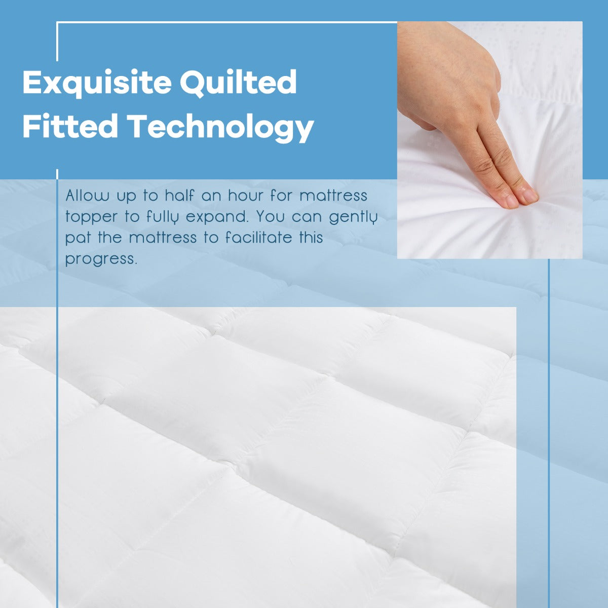 Dust Proof Breathable Mattress Pad for Bedroom