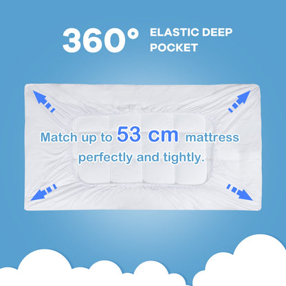 Dust Proof Breathable Mattress Pad for Bedroom