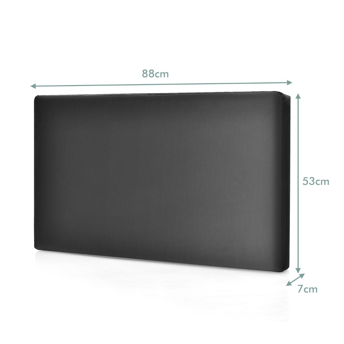 Wall-mounted upholstered headboard with tufted linen surface and soft high-density sponge padding