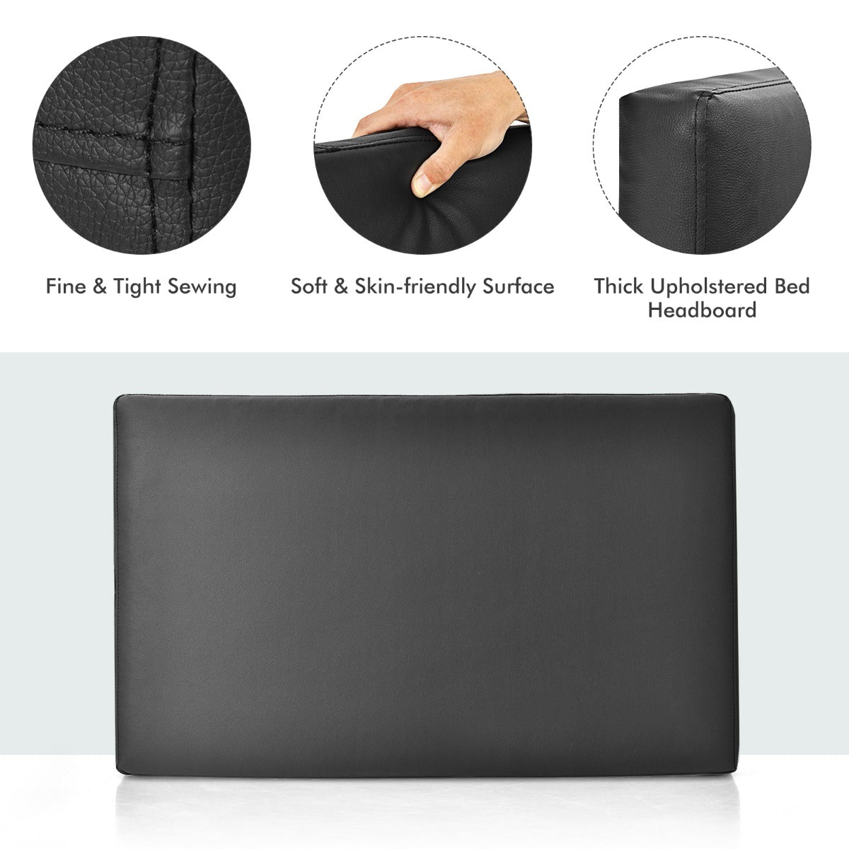 Elegant upholstered bed headboard that adds comfort and style to bedrooms, guest rooms, and apartments