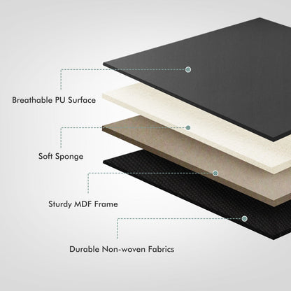 Decorative wall headboard with sturdy MDF backing and cozy padding for refined bedroom comfort