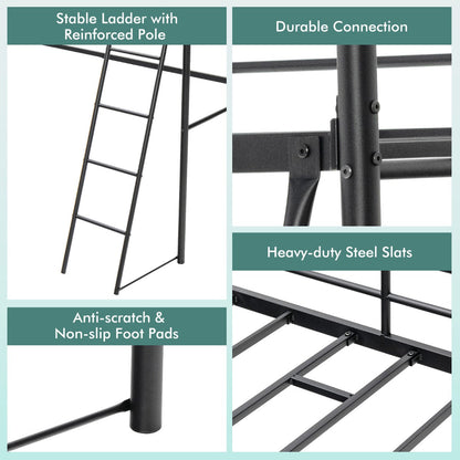 Open space beneath the loft bed can become a workstation, reading corner or convenient storage area