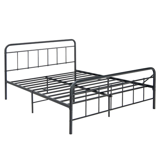 Costway Full/Queen Size Metal Bed Frame with Headboard &amp; Footboard-Queen