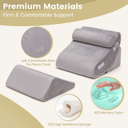 Soft silver fox fleece covers provide a warm, skin-friendly feel for comfortable daily use