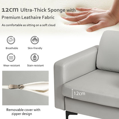 Upholstered Single Sofa Chair with Magazine Caddy Holder for Living Room